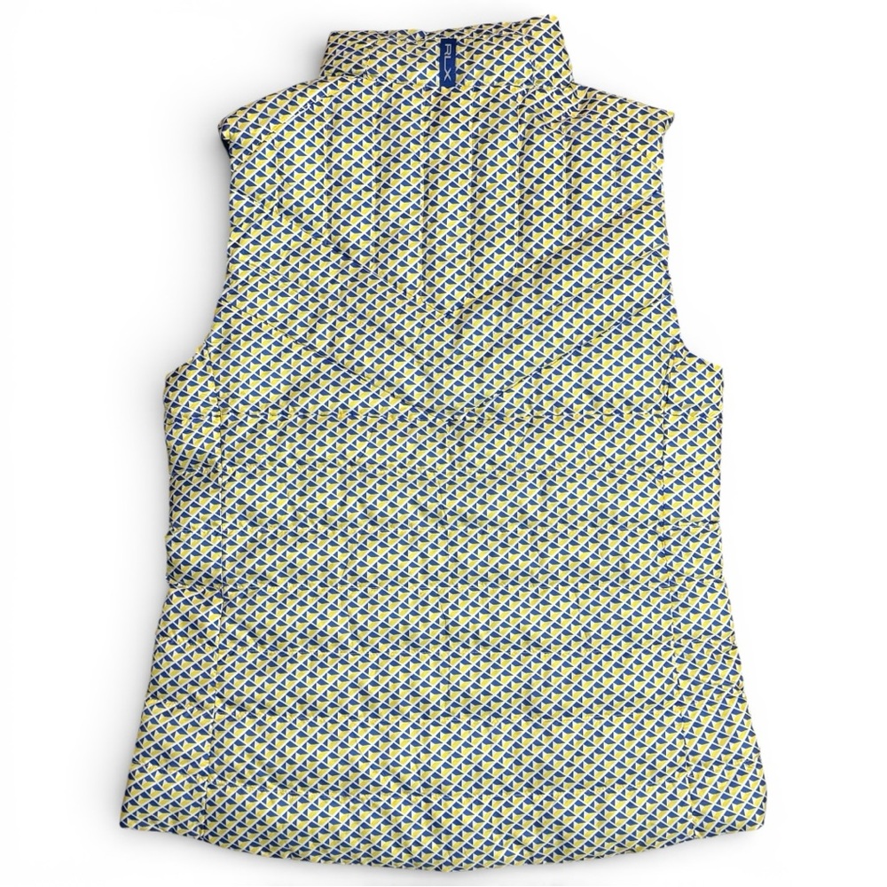 RLX Ralph Lauren Reversible Quilted Puffer Vest Golf Blue Yellow NWT Women’s S - Picture 3 of 13
